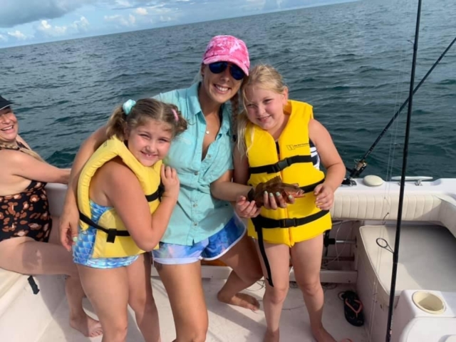 Offshore Family Fishing Charters Venice, FL Red Grouper Kids Fishing Sarasota County Siesta Key