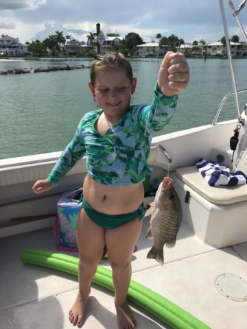 Kids fishing inshore for Mangrove Snapper Venice, Florida