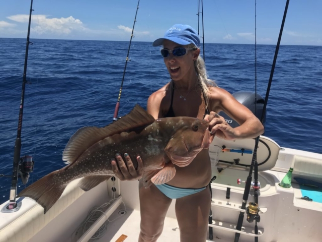 Red Grouper offshore fishing charter Venice, FL