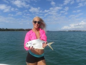 Florida Pompano fishing near shore charter Venice, FL Siesta Key Beach Sarasota