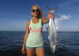 Spanish Mackerel near shore fishing charter Venice, Florida Sarasota Siesta Key Beach