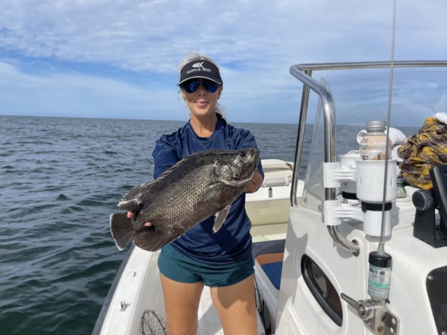 Near shore fishing for Tripletail