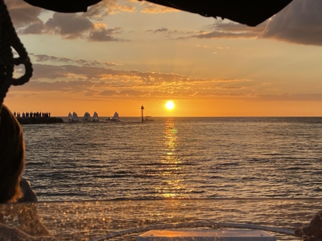 Sunset out of the inlet of Venice, Florida Jetty Boat Tours Venice, FL Sarasota, FL Siesta Key, FL