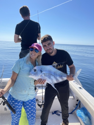 African Pompano offshore fishing charter Venice, FL Best Fishing Charter Sarasota, FL Siesta Key, FL