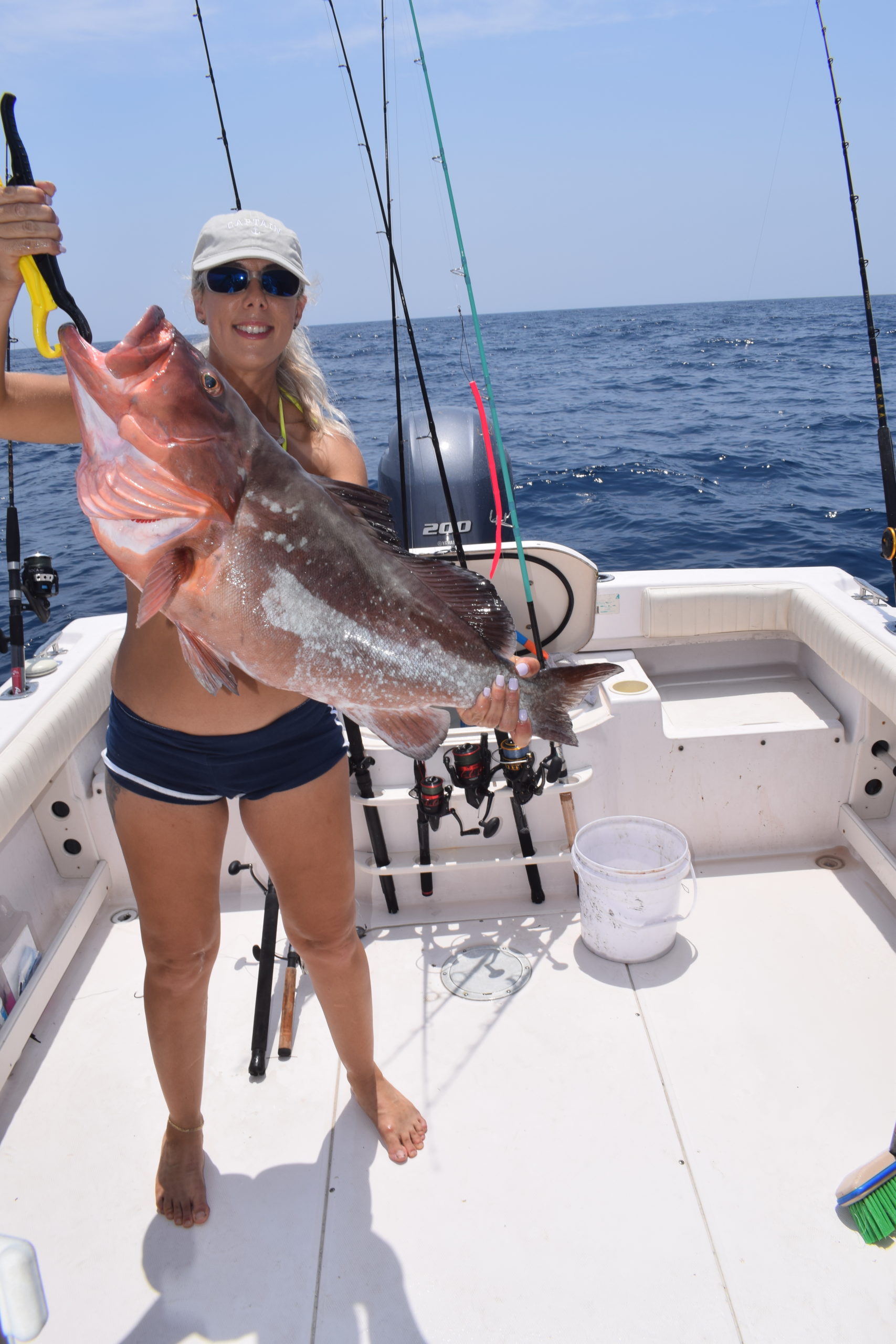 Giant Red Grouper offshore fishing charter Venice, FL